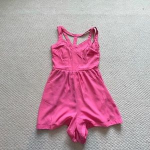 Sabo skirt-Hot pink romper
